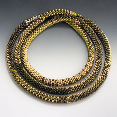 Miyuki and Toho seed bead crochetnecklace