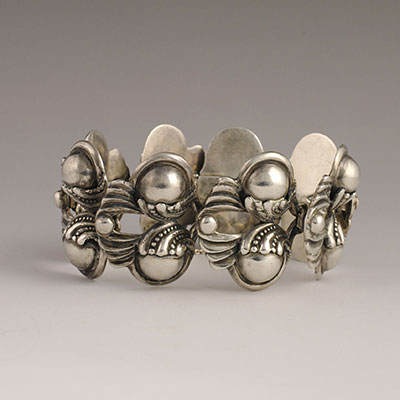 Margot de Taxco Sterling floral bracelet