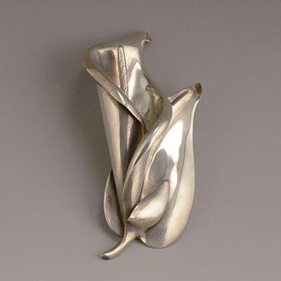 Los Castillo Sterling Silver Calla Lily pin