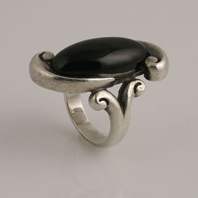 Antonio Pineda Sterling Silver & Onyx Ring