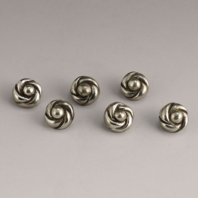 William Spratling Silver Knot Button