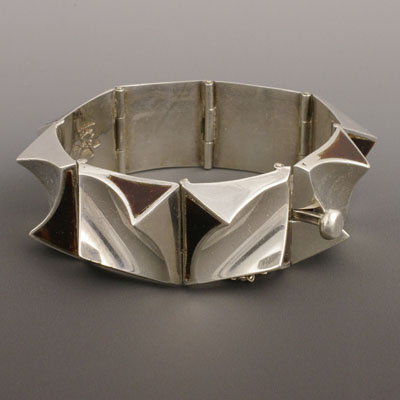 Antonio Pineda silver & shell bracelet
