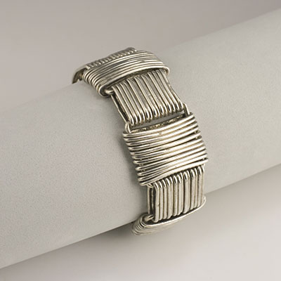 Hector Aguilar sterling silver Paperclip bracelet